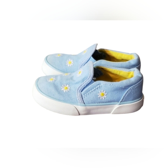 Polo Ralph Lauren Blue Canvas Infant Slip On Sneakers Size 6 - Picture 1 of 11